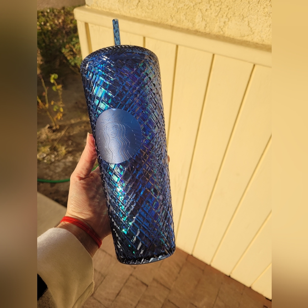 Blue venti starbucks tumbler